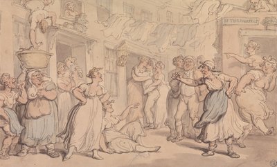 Angry Scene in a Street by Thomas Rowlandson